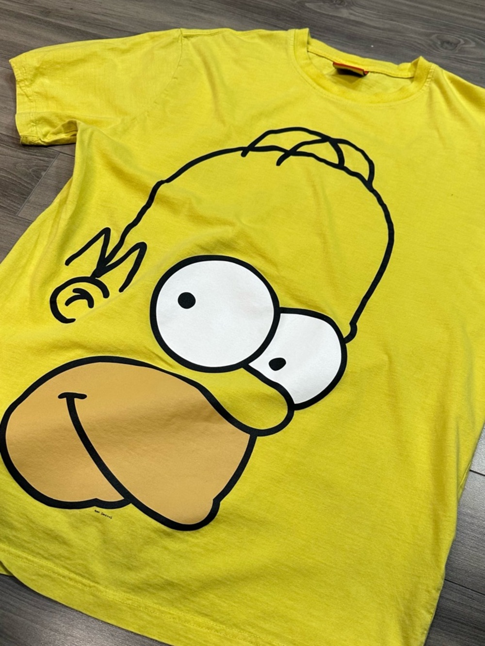 Official, Original Homer Simpson Graphic Yellow Men’s T-Shirt Vintage 2011